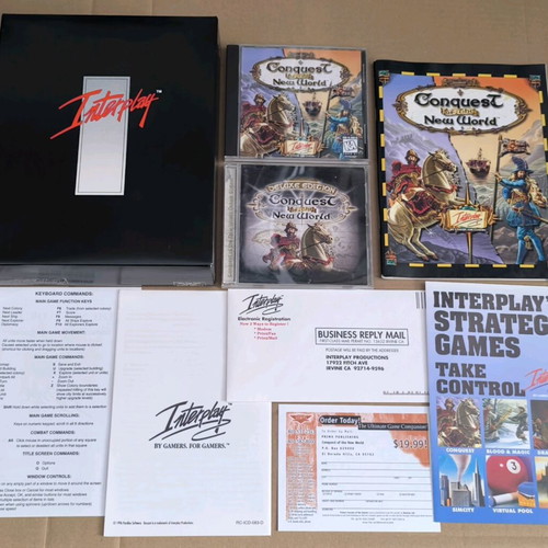 Conquest Of The New World + Deluxe Edition Bundle PC CD-ROM like new