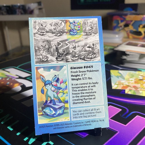 Glaceon Pokemon card like new