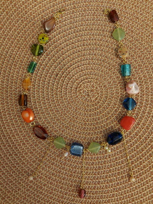 Multicolored necklace impressive new