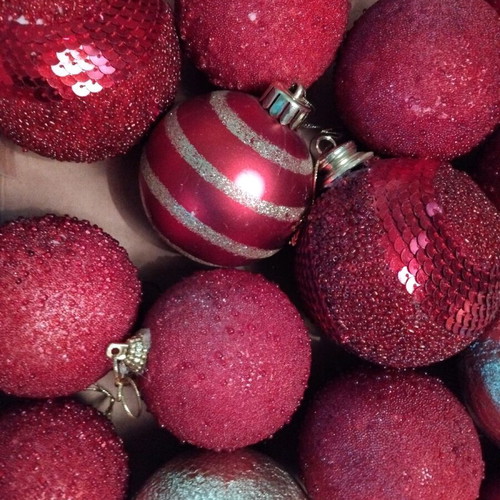 Vintage Christmas ornaments set of 17 balls