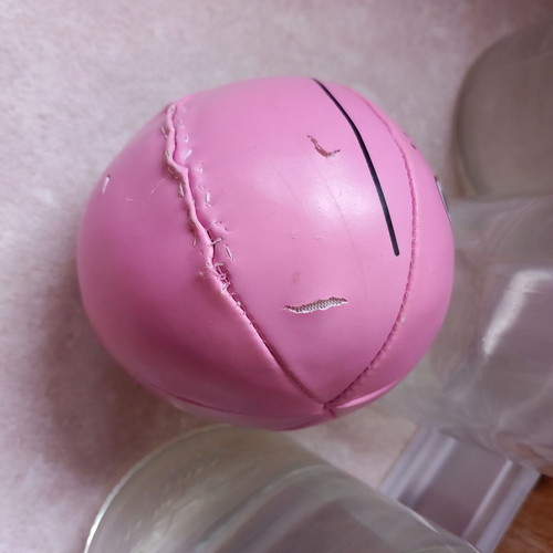 Bowling game used with fabric pins and balls