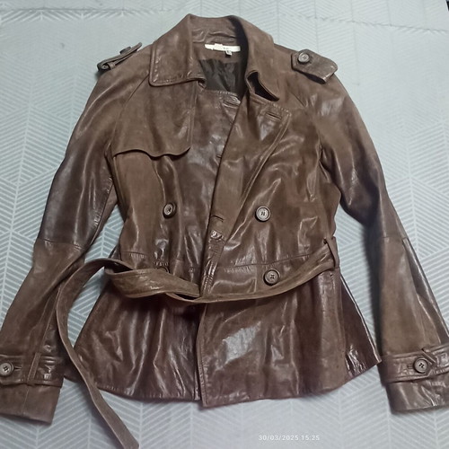Women's leather jacket brown Zara like new