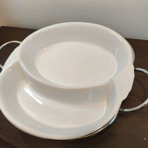 Heat-resistant cookware like new with metal base