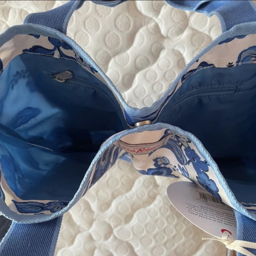Cath Kidston Tote Bag with Blue Floral Pattern