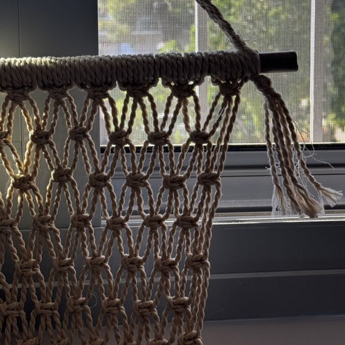 Macrame wall hanging large 130 cm length natural rope