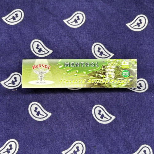 Hornet Menthol Flavored Rolling Papers King Size 32 Sheets new