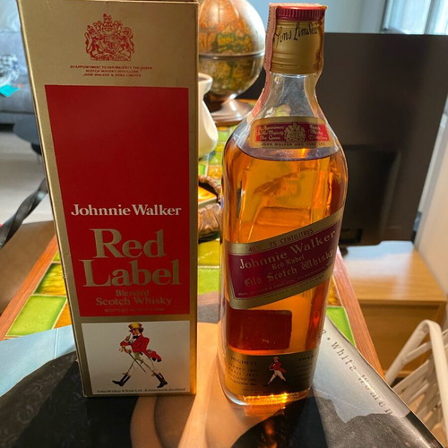 Johnnie Walker Red Label whisky 1968 new, sealed