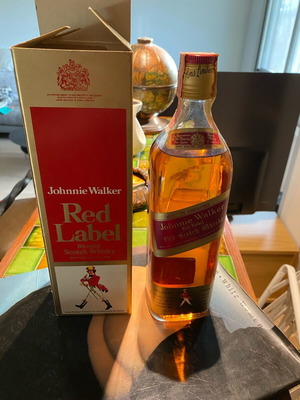 Johnnie Walker Red Label whisky 1968 new, sealed