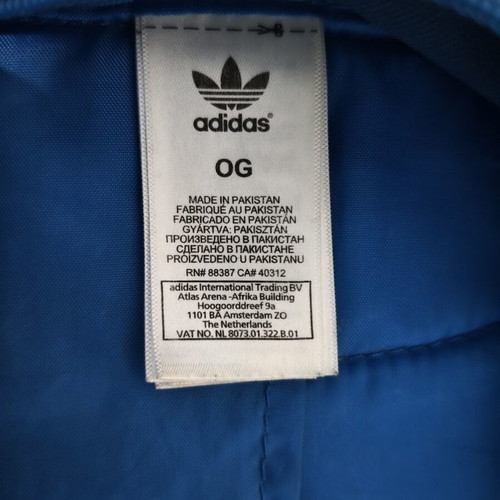 Adidas backpack blue used for daily activities