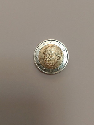 Collectible 2 euro coin Greece 2019 like new, Andreas Kalvos
