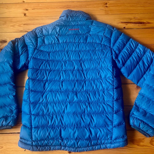Mammut Broad Peak II Men's Down Jacket used, size M, blue