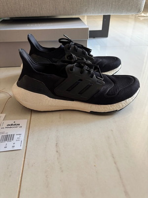 Adidas Ultra Boost athletic shoes, black, size 42