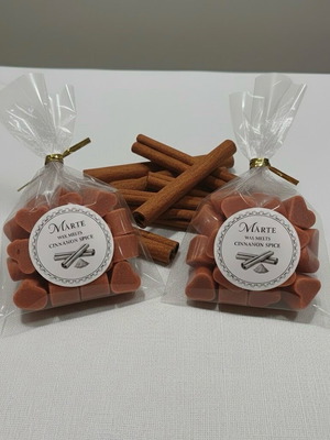 Wax melts cinnamon spice, 30 γρ, σε σχήμα καρδιάς, 100% φυτικό κερί