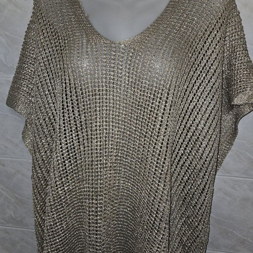 Gold caftan used with unraveling, one size