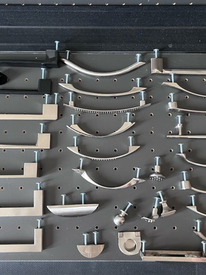 Set of metal furniture handles new, 30+ pieces