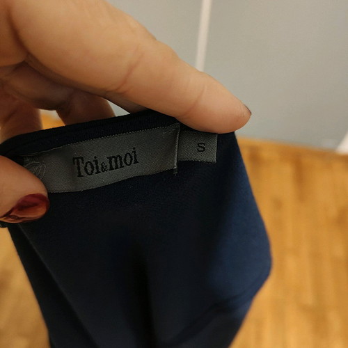Blue dress Toi&Moi new, elegant, timeless, alpha line
