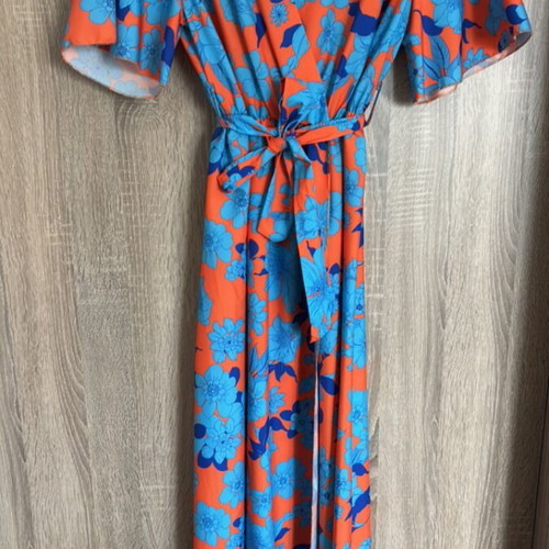 Summer dress orange one size new