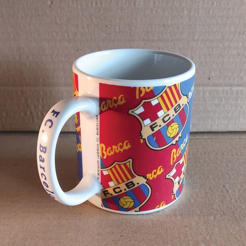 FC Barcelona coffee mug new, ceramic with team logo