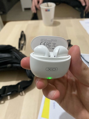 XO X33 Bluetooth ακουστικά handsfree με θήκη φόρτισης λευκά καινούργια