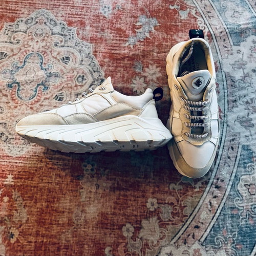John Richmond women's sneakers used, size 38, white and beige