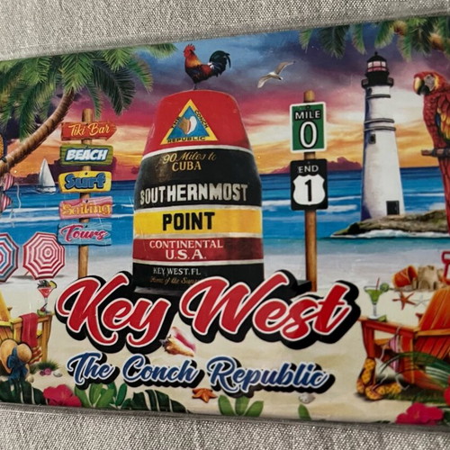 Key West pop art fridge magnet new
