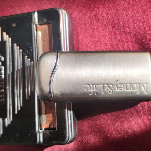 Rizla device and gas lighter like new, matte inox