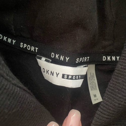 DKNY Sport sweatshirt dress new, size M, black and white