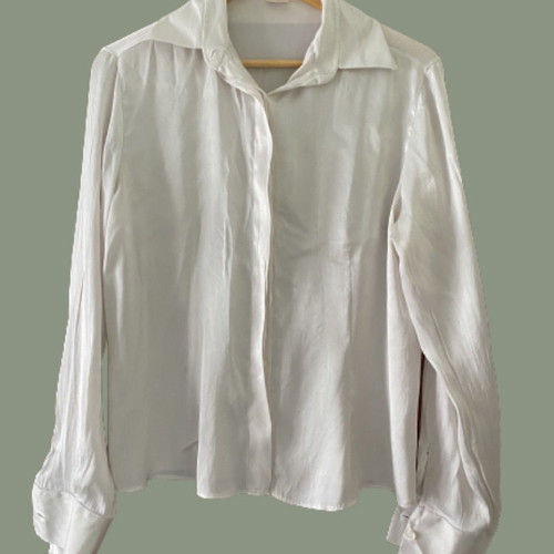 Satin white shirt XL in excellent condition