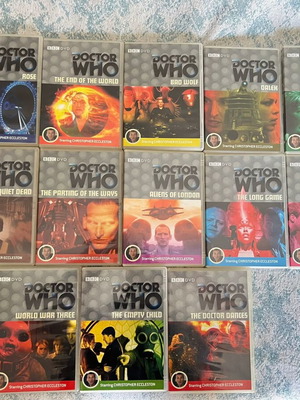 Doctor Who Christopher Eccleston Empty DVD Boxes Set of 13