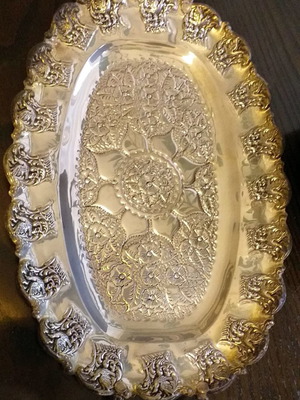 Silver-plated tray new