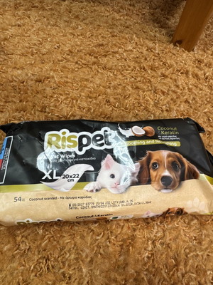 Pet wipes like new with coconut scent