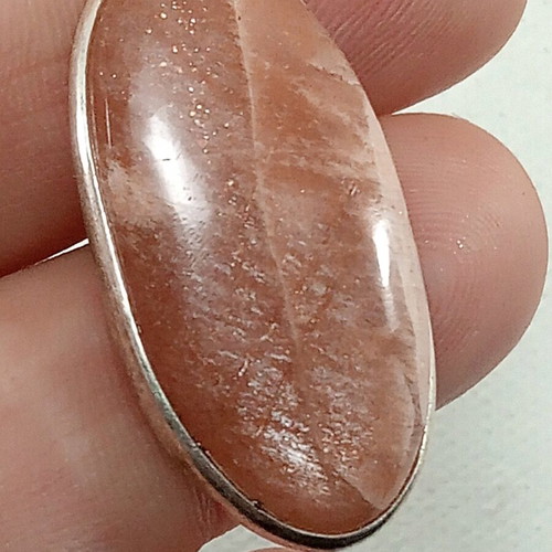 Sunstone silver pendant new