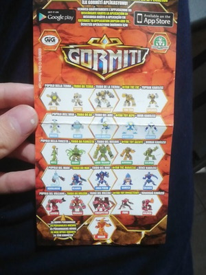 Gormiti Nature Unleashed catalog like new in excellent condition
