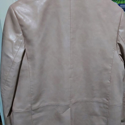H&M pink leather jacket new, size M oversize