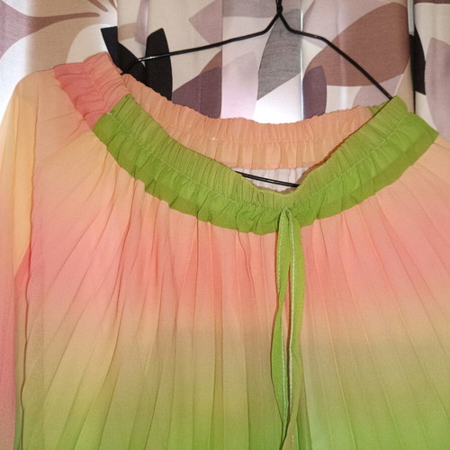 Summer skirt long like new, multicolored