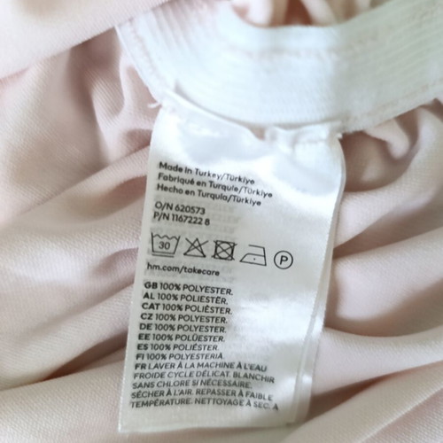 Midi rushed dress H&M divided like new, pink