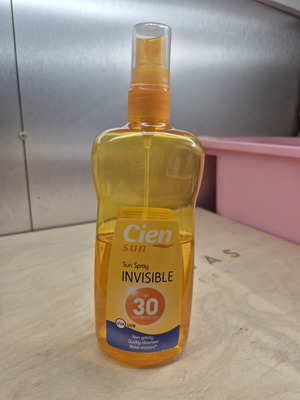 Cien sun Invisible sun spray SPF 30 used, 250ml
