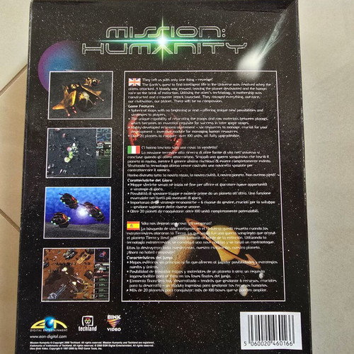 Mission Humanity PC game like new, complete big box 2000