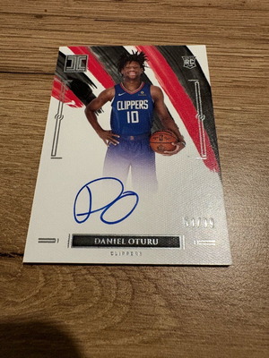 Κάρτα Daniel Oturu 2020-21 Impeccable Basketball Rookie Autograph RC Auto καινούργιο