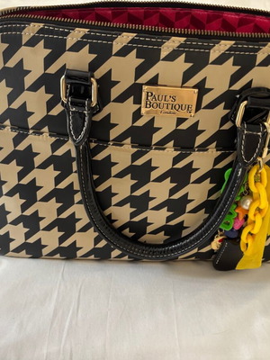 Τσάντα χειρός Paul’s Boutique με μοτίβο houndstooth σαν καινούργια