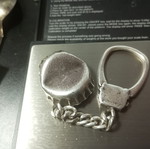 Silver 925 Keychain Athens Brewery vintage used from 1980s