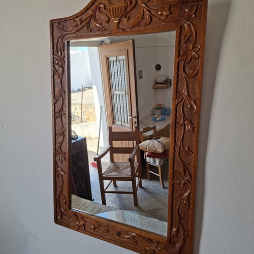 Wooden handmade carved seating set like new