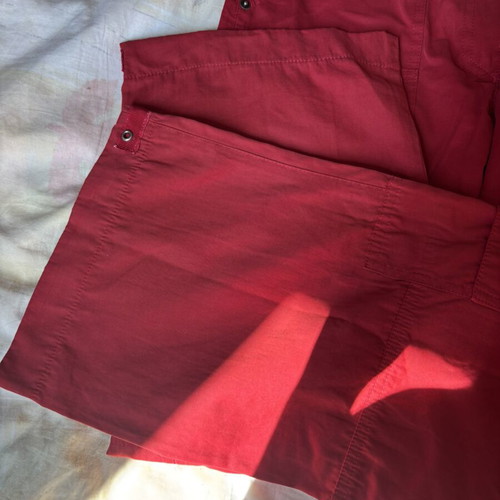 Yessica C&A Red Sporty Elegant Cargo Pants Size M Like New