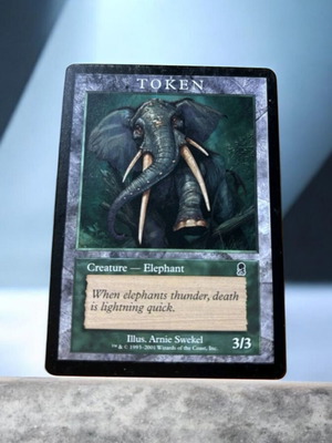Elephant Token (ODY) Magic Players Reward μεταχειρισμένο, ελαφρώς χρησιμοποιημένο