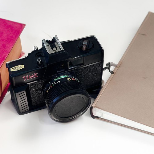 Time Film Camera used, vintage 1980s–1990s design