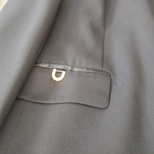 Vintage Veto women's black tailored suit set XL like new