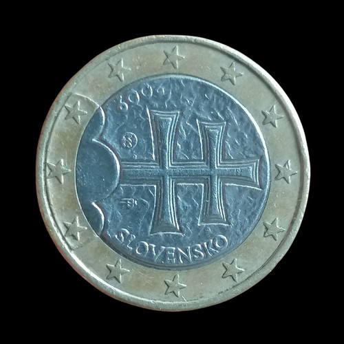 1 Euro Coin Slovakia 2009 used