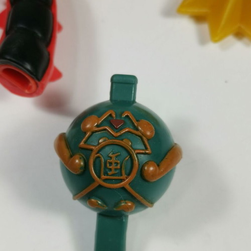 Yu-Gi-Oh! figures used Kazejin, Winged Dragon Ra, Slifer The Sky Dragon
