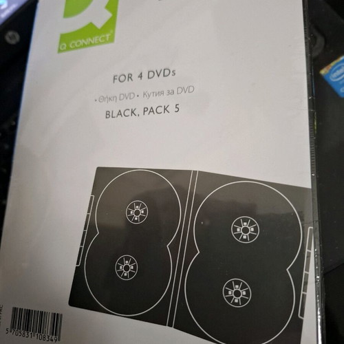 DVD cases new, set of 5 double black