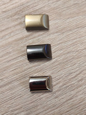 Metal cord end with screw new, set of 35 pieces